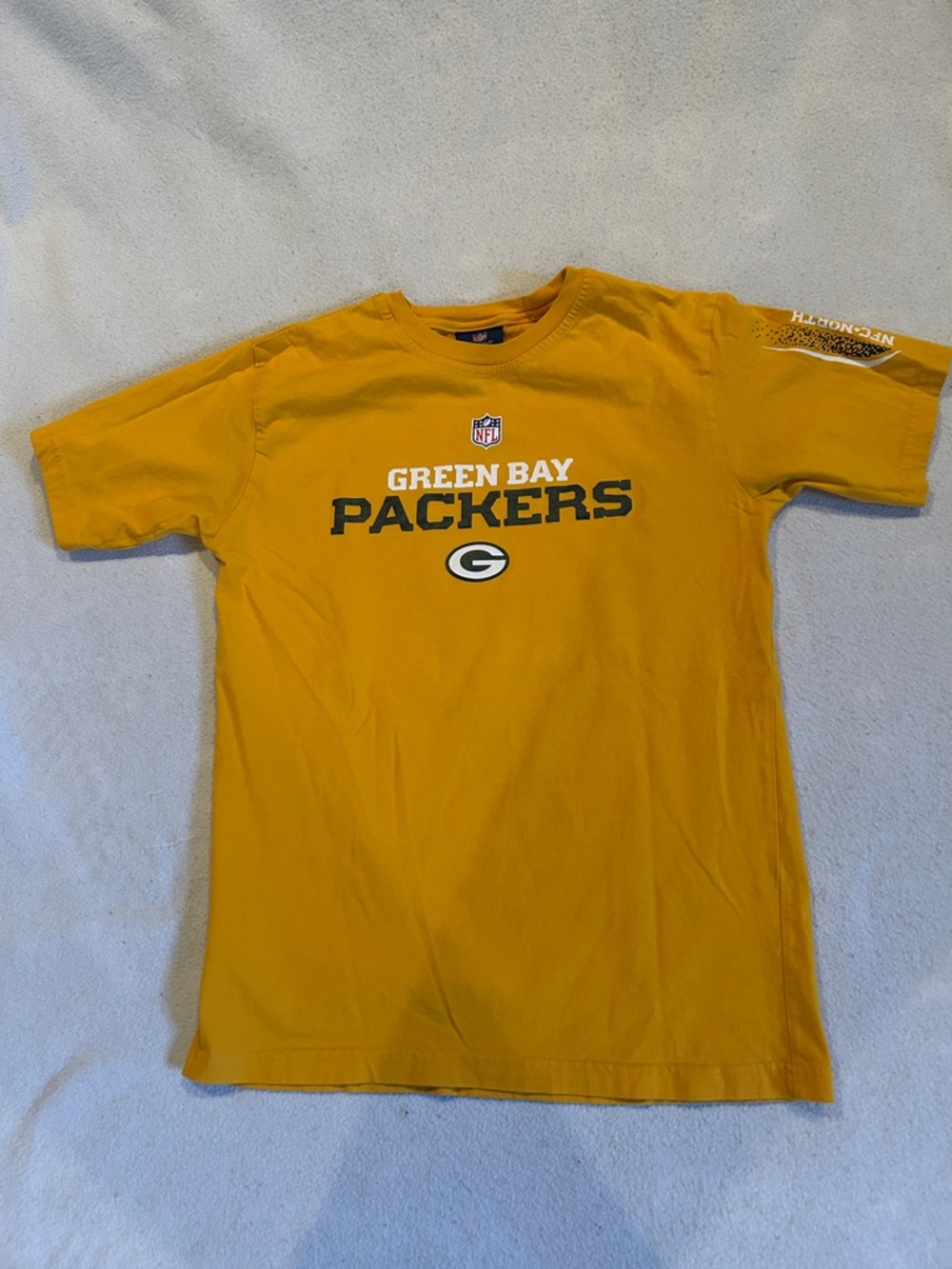 NFL Green Bay Packers Yellow Gold Logo Tee